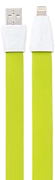 Кабель USB Remax Full Speed 2 Lightning Cable Green (RC-011i) - миниатюра 2