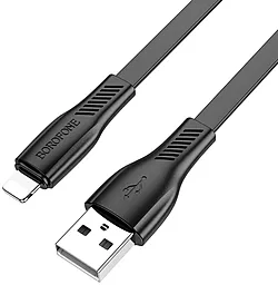Кабель USB Borofone BX85 Auspicious 2.4A Lightning Cable Black - миниатюра 2