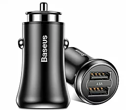 Автомобильное зарядное устройство Baseus Gentleman 4,8A Dual-USB Car Charger Black (CCALL-GB01)