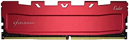 Оперативна пам'ять Exceleram 8GB DDR4 3200MHz Kudos Red (EKRED4083216A)
