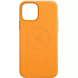 Чехол Apple Leather Case with MagSafe for iPhone 12 Mini California Poppy - миниатюра 2