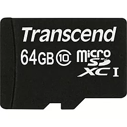 Карта памяти Transcend microSDXC 64GB Premium 300X Class 10 UHS-I + SD-адаптер (TS64GUSDXC10) - миниатюра 2