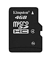 Карта памяти Kingston microSDHC 4GB Class 4 (SDC4/4GBSP)