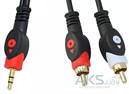 Аудио кабель TCOM Aux mini Jack 3.5 mm - 2хRCA M/M Cable 1.8 м black