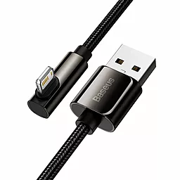 Кабель USB Baseus Legend Series Elbow Fast Charging 2.4A 2M Lightning Cable Black (CALCS-A01) - миниатюра 3