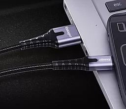 Кабель USB Essager LED Light 12w 2.4A 2m micro USB cable black (EXCM-XGA0G) - миниатюра 5
