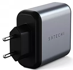 Мережевий зарядний пристрій Satechi 30W Dual-Port Wall Charger Space Gray (ST-MCCAM-EU)