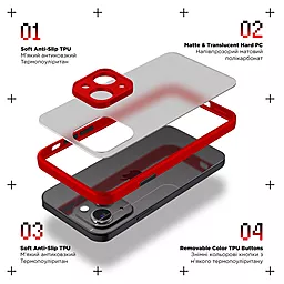 Чехол ArmorStandart Frosted Matte для Xiaomi Redmi Note 13 5G Red (ARM71884) - миниатюра 2