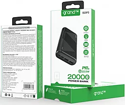 Повербанк Grand B20P3 20000mAh PD20W+QC22.5W Black - миниатюра 2