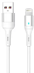 Кабель USB SkyDolphin S06L LED Smart Power Lightning Cable White (USB-000555)