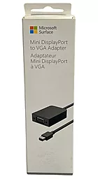 Видео переходник (адаптер) Microsoft mini DisplayPort - VGA 1080p 60hz 0.15m black (EJQ-00001) - миниатюра 2
