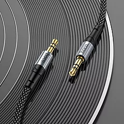 Аудио кабель Hoco UPA26 AUX mini Jack 3.5 мм М/М cable 1 м black - миниатюра 6