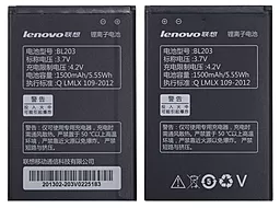 Аккумулятор Lenovo A369 IdeaPhone / BL203 (1500 mAh) 12 мес. гарантии - миниатюра 4