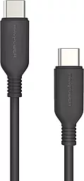 Кабель USB RavPower Tough Braided Type-C to Type-C Cable 3ft/0.9m Black (RP-CB018)