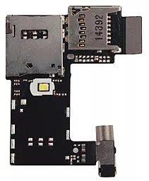 Шлейф Motorola Moto G2 XT1063 / Moto G2 XT1064 / Moto G2 XT1072 с разъемом SIM-карты, карты памяти и вибромотором - миниатюра 2