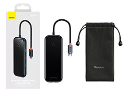 Мультипортовый USB Type-C хаб Baseus AcmeJoy 6-in-1 black (WKJZ010313) - миниатюра 8