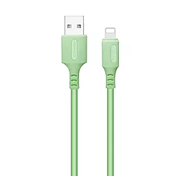 Кабель USB ColorWay USB to Lightning 2.4А Green (CW-CBUL042-GR)
