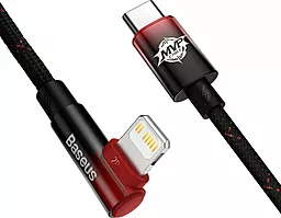 USB PD Кабель Baseus MVP 2 Elbow-shaped 20W USB Type-C - Lightning Cable Black/Red (CAVP000220)