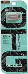 OTG-переходник Remax RA-OTG Lesy M-F Type-C -> USB-A 3.0 Silver - миниатюра 2