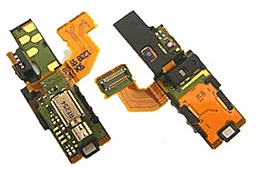 Шлейф Sony Xperia Arc LT15i / LT18i / X12 с разъемом наушников, вибромотором, кнопкой включения, подстветкой