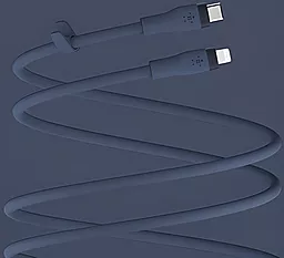 Кабель USB PD Belkin BoostCharge Flex 20W USB Type-C - Lightning Cable Blue (CAA009bt1MBL) - миниатюра 6