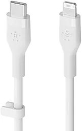 Кабель USB PD Belkin BoostCharge Flex 20W 2M USB Type-C - Lightning Cable White (CAA009bt2MWH) - миниатюра 3