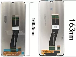Дисплей Samsung Galaxy A02s A025, Galaxy M02s M025 (160.5mm) з тачскріном і рамкою, оригінал, Black - мініатюра 3