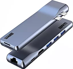 Мультипортовый USB Type-C хаб ArmorStandart ARM69367 gray