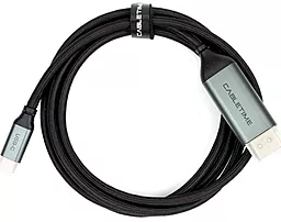 Видеокабель CABLETIME USB Type-C - DisplayPort v1.2 4k 60hz 1m black (CC20H) - миниатюра 2