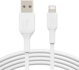 USB Кабель Belkin PVC 12W 2.4A 2M Lightning Cable White (CAA001BT2MWH)