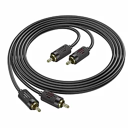 Аудио кабель Hoco UPA29 BL13 2хRCA M/M 1.5 м Cable black - миниатюра 2