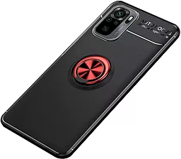 Чехол Deen ColorRing Xiaomi Redmi Note 10, Note 10s, Poco M5s Black/Red