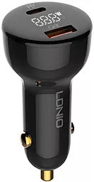 Автомобильное зарядное устройство LDNio C101 100W PD/QC4+ USB-A-C Black - миниатюра 2