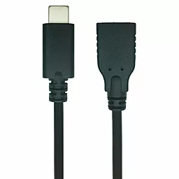 USB Кабель REAL-EL Type-C to USB (F) Cable 0.1м Black