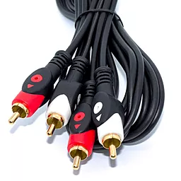 Аудіо кабель EasyLife 2xRCA M/M Cable 2 м black
