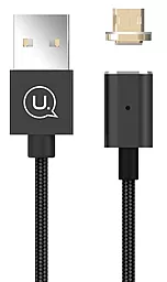 Кабель USB Usams U-Link Magnetic micro USB Cable Black (US-SJ133)