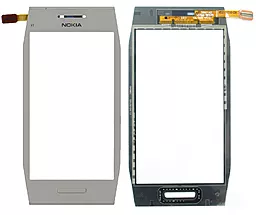 Сенсор (тачскрин) Nokia X7-00 with frame White