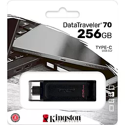 Флешка Kingston 256 GB DataTraveler 70 USB Type-C (DT70/256GB) - миниатюра 3