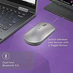 Компьютерная мышка Lenovo 600 Bluetooth Silent Mouse Iron Gray (GY50X88832) - миниатюра 9