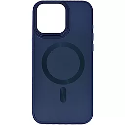 Чехол Epik TPU+Glass Sapphire Midnight Open Camera with MagSafe для Apple iPhone 15 Pro Deep Navy