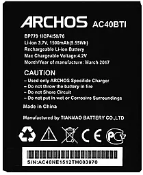 Аккумулятор Archos 40b Titanium / AC40bTI (1500 mAh) 12 мес. гарантии - миниатюра 2