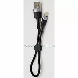 Кабель USB XO NB117 0.25m Lightning Cable Black