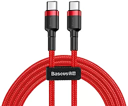 USB Кабель Baseus Cafule 60W 3A 2M USB Type-C Cable Red (CATKLF-H09)