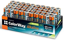 Батарейки ColorWay Alkaline Power AAA (LR03) 40шт (CW-BALR03-40CB) 1.5 V