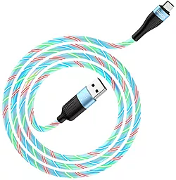 Кабель USB Hoco U85 Charming Night micro USB Cable Blue - миниатюра 3