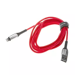Кабель USB Baseus Horizontal LED Indicator 1.5A 2M Lightning Cable Red (CALSP-C09) - миниатюра 6
