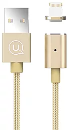 Кабель USB Usams U-Link Magnetic Lightning Cable  Gold (US-SJ132)