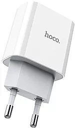 Сетевое зарядное устройство с быстрой зарядкой Hoco C76A Speed Source PD3.0 18W White - миниатюра 2