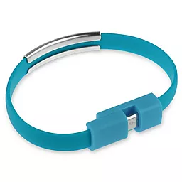 Кабель USB NICHOSI Кабель-браслет Micro USB 0.21м Blue - миниатюра 3