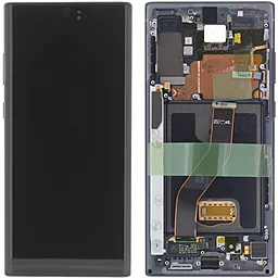 Дисплей Samsung Galaxy Note 10 Plus N975 с тачскрином и рамкой, сервисный оригинал, Black